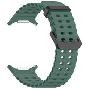 Curea pentru Samsung Galaxy Watch Ultra 47mm din silicon - verde