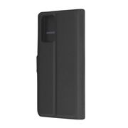 Husa pentru  Motorola Edge 50 Fusion tip carte cu inchidere magnetica, compartimente pentru carduri si functie stand, negru