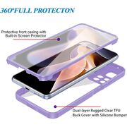 Pachet 360: Husa cu folie integrata pentru  Samsung Galaxy A13 4G Cover360 fata / spate - mov