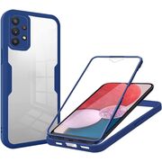 Pachet 360: Husa cu folie integrata pentru  Samsung Galaxy A13 4G Cover360 fata / spate - albastru