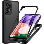 Pachet 360: Husa cu folie integrata pentru  Samsung Galaxy A53 5G Cover360 fata / spate - negru