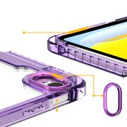 Husa pentru iPad 11 2025, iPad 10 2022 rotativa de tip stand cu functie sleep/wake-up si slot pentru stylus, mov