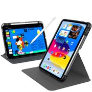 Husa pentru iPad 11 2025, iPad 10 2022 rotativa de tip stand cu functie sleep/wake-up si slot pentru stylus, negru