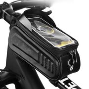 Geanta cadru bicicleta Waterproof Protection pentru telefon max 7 inch Hard Shell, negru