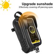 Geanta cadru bicicleta Waterproof Protection pentru telefon max 7 inch Hard Shell, negru