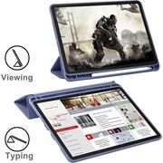 Husa pentru Xiaomi Redmi Pad Pro 12.1 Inch Soft Shell cu functie wake-up/sleep si compartiment pentru stylus, tip stand - mov
