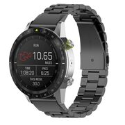 Curea pentru Garmin Fenix 5/5 Plus 6/6 Pro/7/Forerunner 935/945/955/Approach S60/S62 22 mm Quickfit Premium Stainless Steel - negru