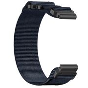 Curea pentru Garmin Fenix 5/5 Plus 6/6 Pro/7/Forerunner 935/945/955/Approach S60/S62 22 mm Quickfit din material textil - albastru