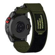 Curea pentru Garmin Fenix 5/5 Plus 6/6 Pro/7/Forerunner 935/945/955/Approach S60/S62 22 mm Quickfit din material textil - verde inchis