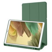 Husa pentru Samsung Galaxy Tab A7 Lite 8.7 inch Soft Shell cu functie wake-up/sleep si compartiment pentru stylus, tip stand - verde
