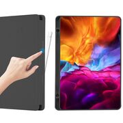 Husa pentru Samsung Galaxy Tab A7 Lite 8.7 inch Soft Shell cu functie wake-up/sleep si compartiment pentru stylus, tip stand - verde