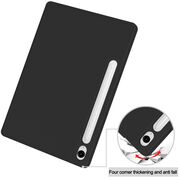 Husa pentru Samsung Galaxy Tab S9 / S9 FE / S10 FE usoara si subtire cu functie wake-up/sleep si compartiment pentru stylus, tip stand - verde deschis