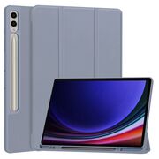 Husa pentru Samsung Galaxy Tab S9 Plus / S9 FE Plus usoara si subtire cu functie wake-up/sleep si compartiment pentru stylus, tip stand - mov