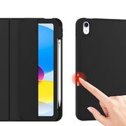 Husa pentru iPad 11 2025, iPad 10 2022 usoara si subtire cu functie wake-up/sleep si compartiment pentru stylus, tip stand - albastru