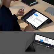 Husa pentru iPad 10 2022 10.9 inch usoara si subtire cu functie wake-up/sleep si compartiment pentru stylus, tip stand - verde