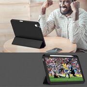 Husa pentru iPad 11 2025, iPad 10 2022 usoara si subtire cu functie wake-up/sleep si compartiment pentru stylus, tip stand - verde deschis
