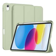 Husa pentru iPad 11 2025, iPad 10 2022 usoara si subtire cu functie wake-up/sleep si compartiment pentru stylus, tip stand - verde deschis