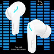 Casti pentru gaming Bluetooth wireless Lenovo GM2 Pro, alb