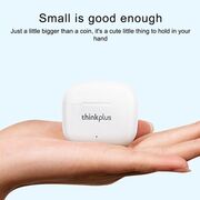 Casti half-in-ear wireless Bluetooth Lenovo ThinkPlus LP40 Pro, alb