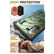 Husa cu folie integrata pentru Samsung Galaxy Z Fold 6 Supcase Unicorn Beetle Pro, verde