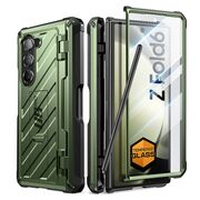 Husa cu folie integrata pentru Samsung Galaxy Z Fold 6 Supcase Unicorn Beetle Pro, verde