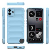 Husa pentru  Nothing CMF Phone 1 Liquid Silicone, Microfibre Lining, Non-Slip Airbag Design, albastru deschis