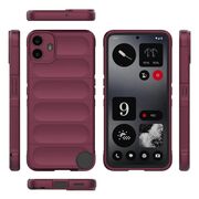 Husa pentru  Nothing CMF Phone 1 Liquid Silicone, Microfibre Lining, Non-Slip Airbag Design, bordeaux