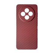 Husa pentru  Oppo Reno 12F, Reno 12FS CarbonFiber UltraSlim, Lightweight, bordeaux