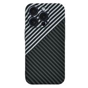 Husa pentru  iPhone 15 Pro Max CarbonFiber UltraSlim, Lightweight, gri