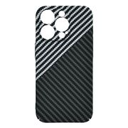 Husa pentru  iPhone 15 Pro Max CarbonFiber UltraSlim, Lightweight, gri