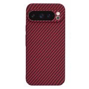 Husa pentru  Google Pixel 9 Pro XL CarbonFiber UltraSlim, Lightweight, bordeaux