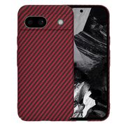 Husa pentru  Google Pixel 8a CarbonFiber UltraSlim, Lightweight, bordeaux