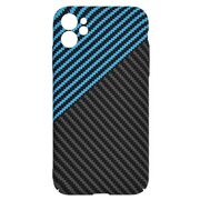 Husa pentru  iPhone 11 CarbonFiber UltraSlim, Lightweight, albastru / negru