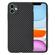 Husa pentru  iPhone 11 CarbonFiber UltraSlim, Lightweight, negru