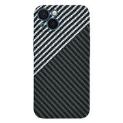 Husa pentru  iPhone 13 CarbonFiber UltraSlim, Lightweight, gri