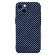 Husa pentru  iPhone 13 CarbonFiber UltraSlim, Lightweight, albastru