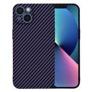 Husa pentru  iPhone 13 CarbonFiber UltraSlim, Lightweight, mov