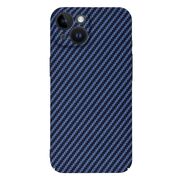 Husa pentru  iPhone 14 CarbonFiber UltraSlim, Lightweight, albastru
