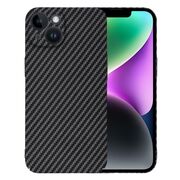 Husa pentru  iPhone 14 CarbonFiber UltraSlim, Lightweight, negru
