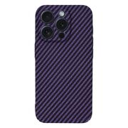 Husa pentru  iPhone 15 Pro CarbonFiber UltraSlim, Lightweight, mov