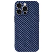 Husa pentru  iPhone 15 Pro Max CarbonFiber UltraSlim, Lightweight, albastru