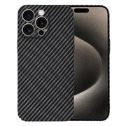 Husa pentru  iPhone 15 Pro Max CarbonFiber UltraSlim, Lightweight, negru