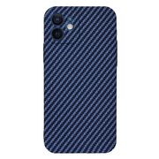 Husa pentru iPhone 12 CarbonFiber UltraSlim, Lightweight, albastru