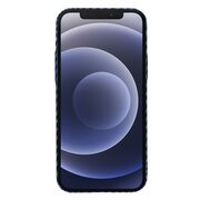 Husa pentru iPhone 12 CarbonFiber UltraSlim, Lightweight, albastru