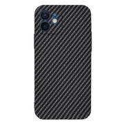 Husa pentru iPhone 12 CarbonFiber UltraSlim, Lightweight, negru