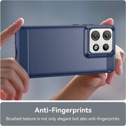 Husa pentru Motorola Edge 50 Carbon Liquid Silicone, albastru