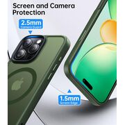 Husa pentru  iPhone 16 Pro cu MagSafe, Ghost Series, frosted - verde