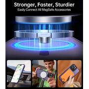 Husa pentru  iPhone 16 Pro Max cu MagSafe, Ghost Series, frosted - mov