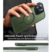 Husa pentru  iPhone 16 Pro cu MagSafe, Ghost Series, frosted - verde