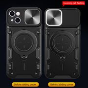 Husa pentru  iPhone 16 Plus cu protecție pentru cameră și suport magnetic integrat Ring Shockproof, rosu